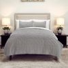 Gray King 100% Cotton 300 Thread Count Dry Clean Only Down Alternative Comforter