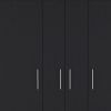 59" Black Two Drawer Combo Dresser