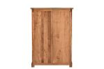 51" Brown Solid Wood Live Edge Five Drawer Standard Chest