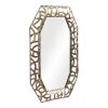 35" Bronze Octagonal Steel Framed Accent Mirror