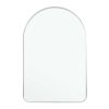 39" Silver Arch Metal Framed Bathroom Vanity Mirror